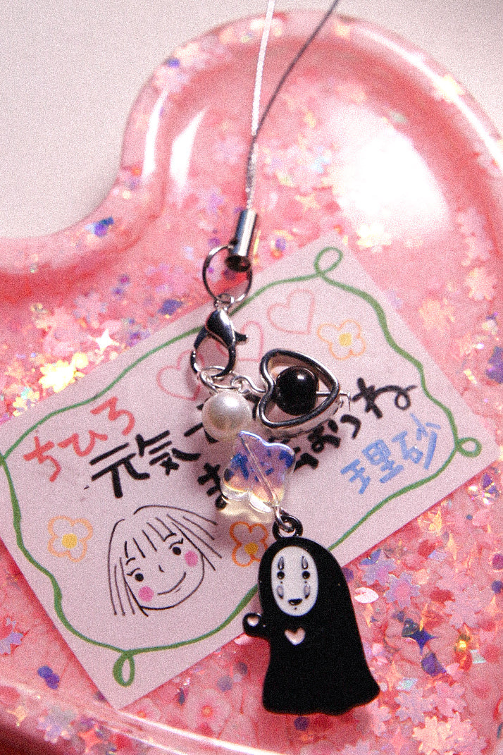 No Face Phone Charm/Keychain