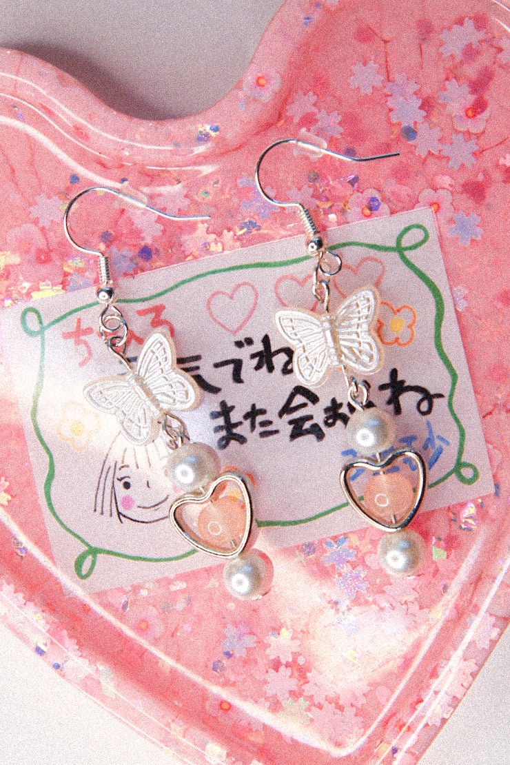 Pastel Butterfly Earrings · Made to Order